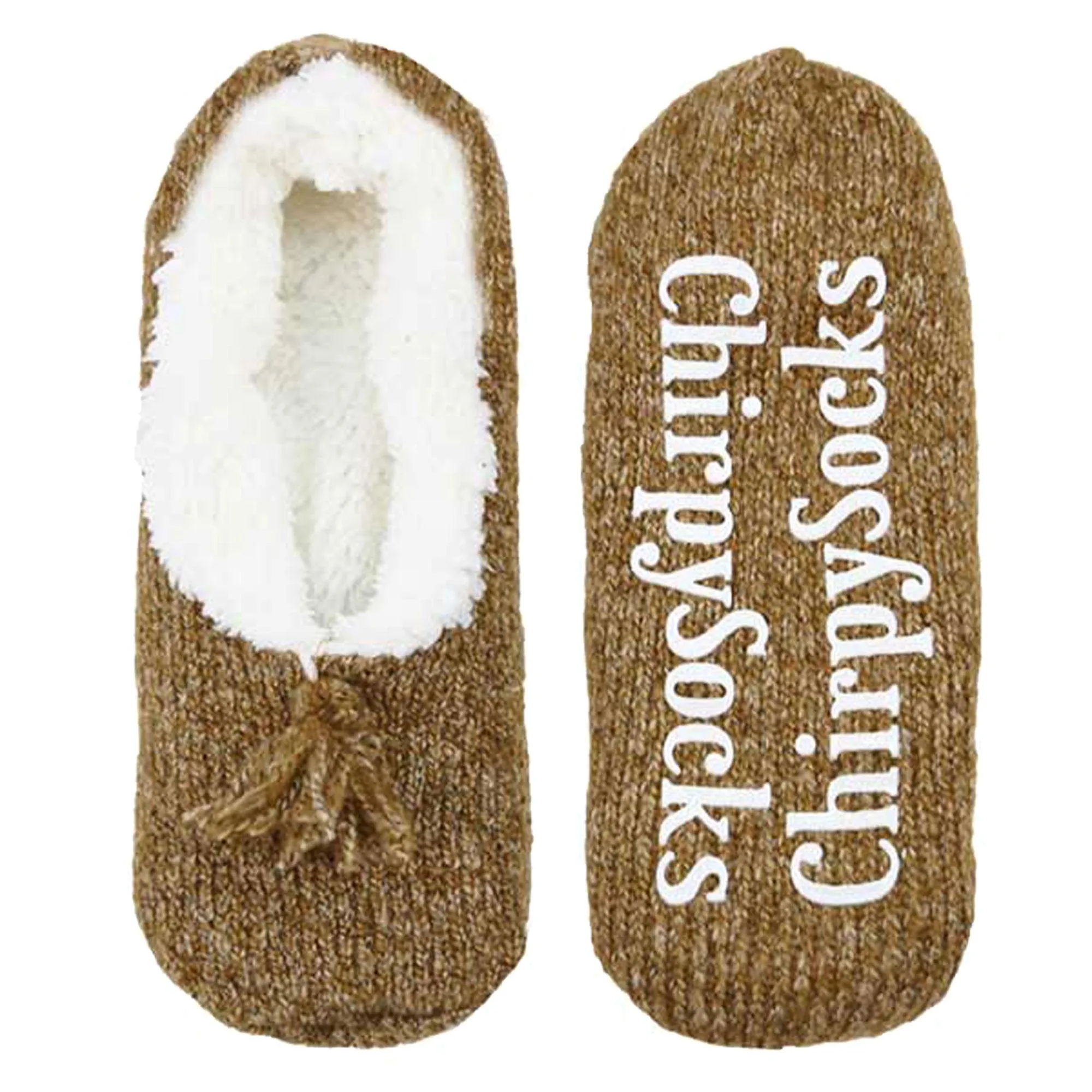 Adult Women's Fuzzy Non-Slip Fancy Yarn Slippers Socks, 1 Pairs