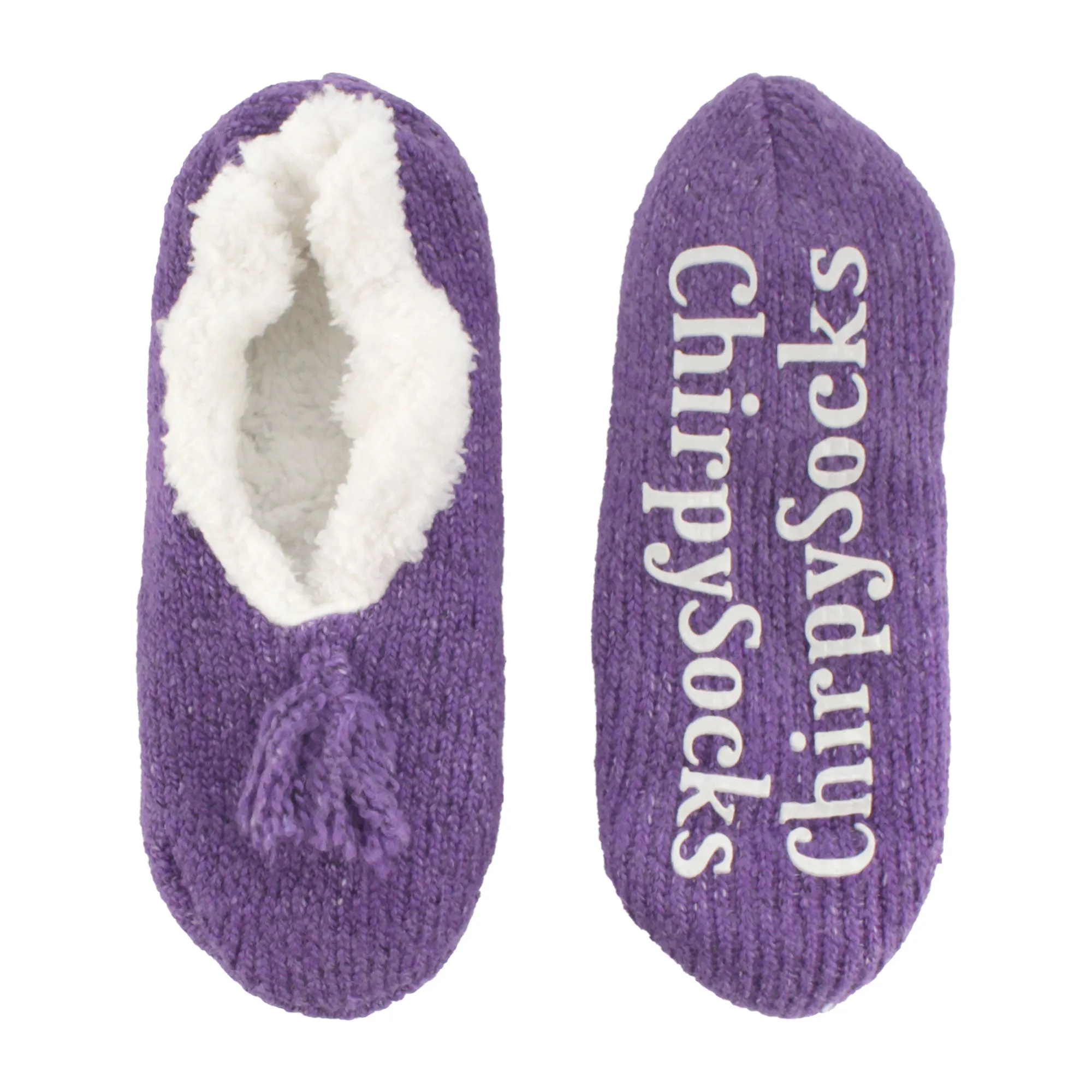 Adult Women's Fuzzy Non-Slip Fancy Yarn Slippers Socks, 1 Pairs