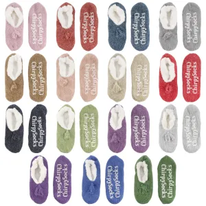 Adult Women's Fuzzy Non-Slip Fancy Yarn Slippers Socks, 1 Pairs