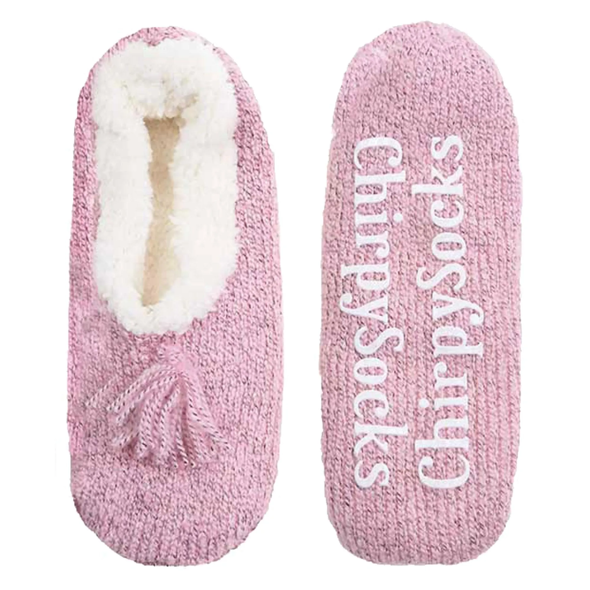 Adult Women's Fuzzy Non-Slip Fancy Yarn Slippers Socks, 1 Pairs