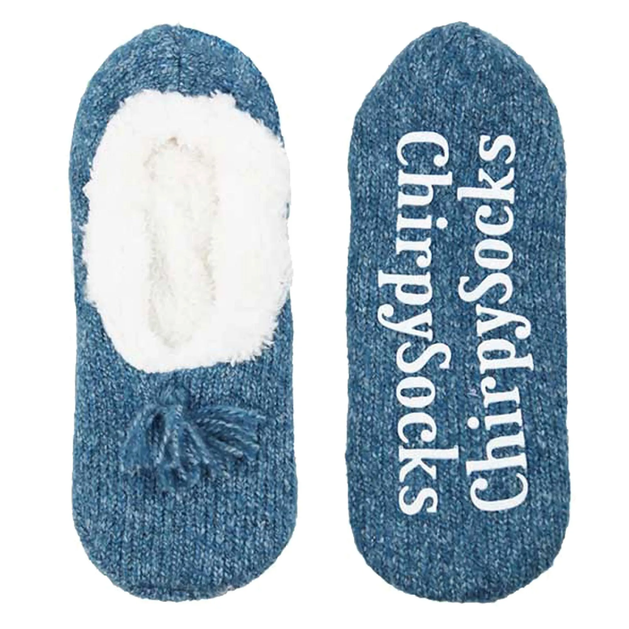 Adult Women's Fuzzy Non-Slip Fancy Yarn Slippers Socks, 1 Pairs