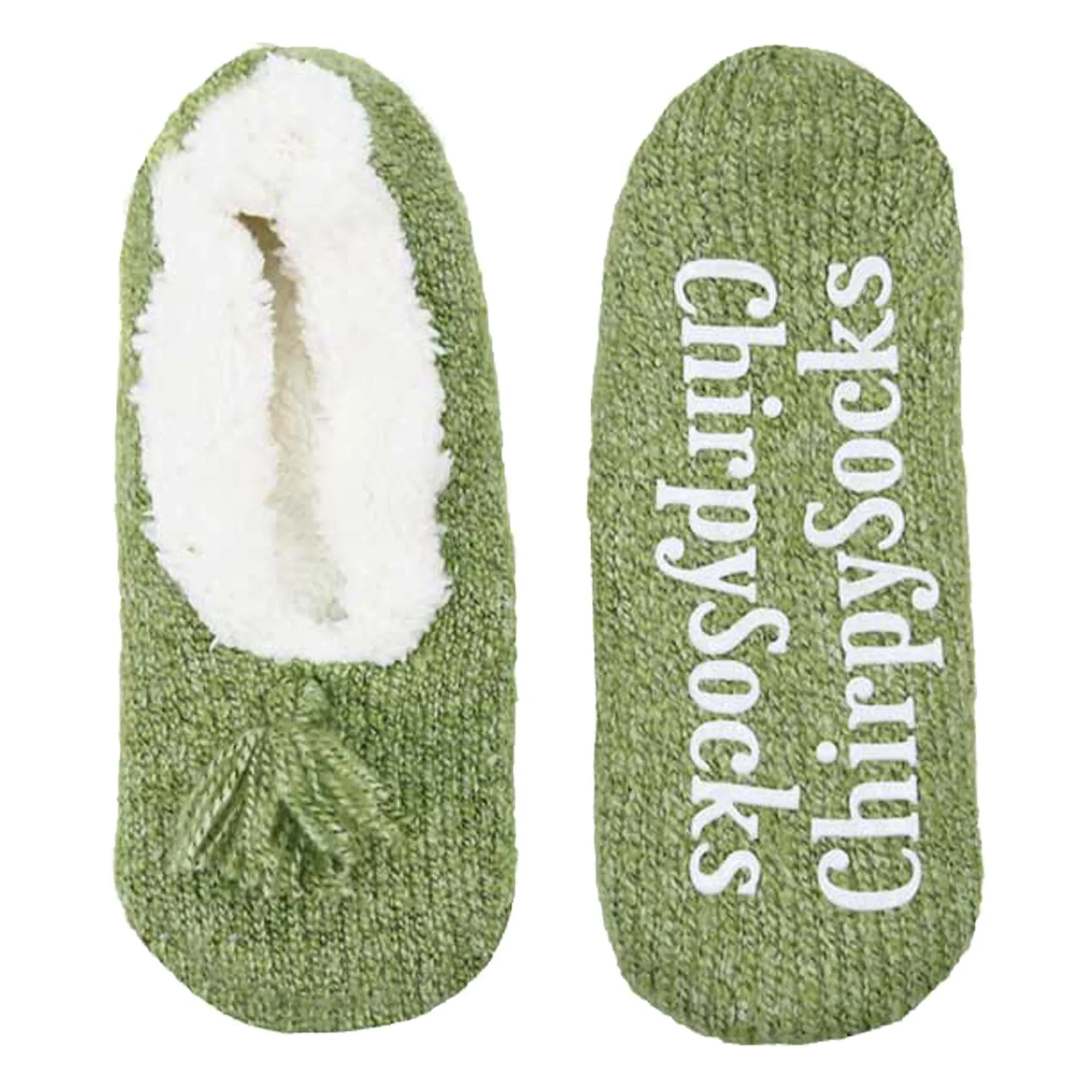 Adult Women's Fuzzy Non-Slip Fancy Yarn Slippers Socks, 1 Pairs