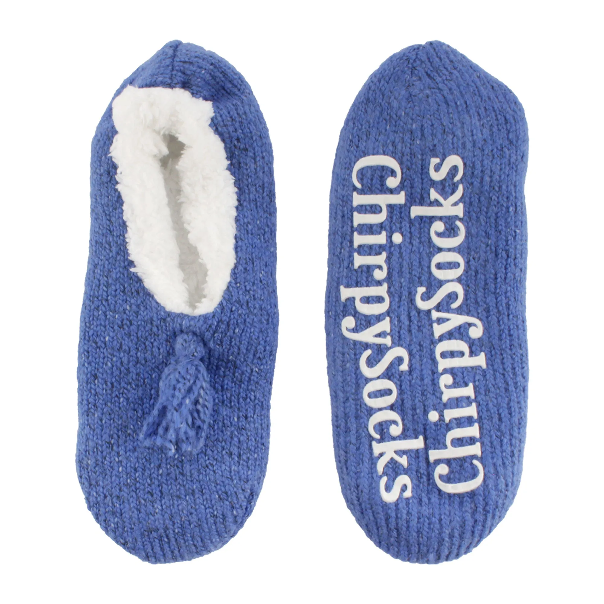 Adult Women's Fuzzy Non-Slip Fancy Yarn Slippers Socks, 1 Pairs