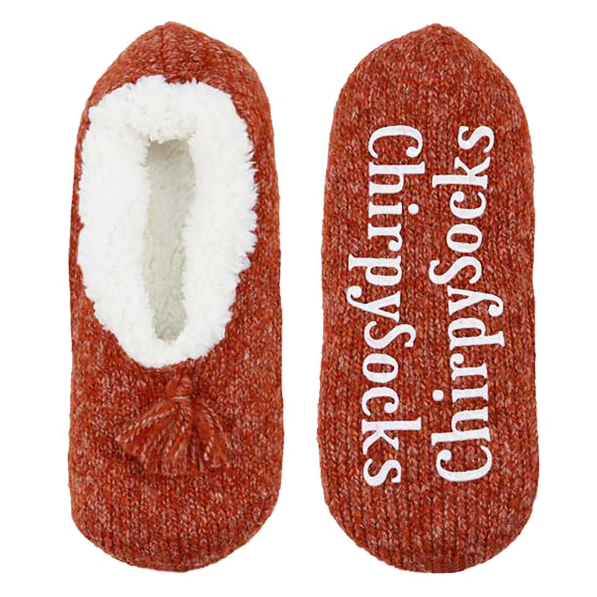 Adult Women's Fuzzy Non-Slip Fancy Yarn Slippers Socks, 1 Pairs