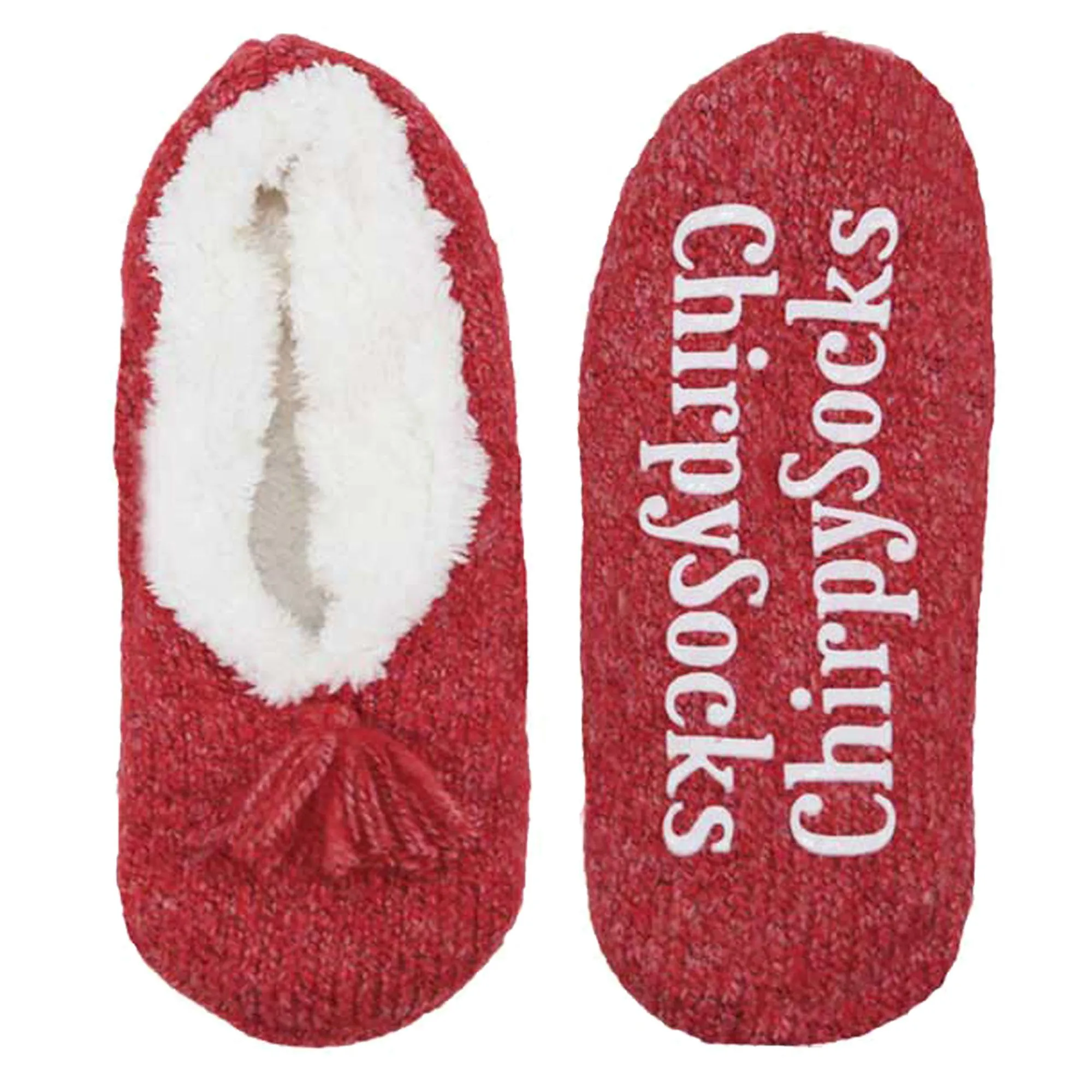 Adult Women's Fuzzy Non-Slip Fancy Yarn Slippers Socks, 1 Pairs