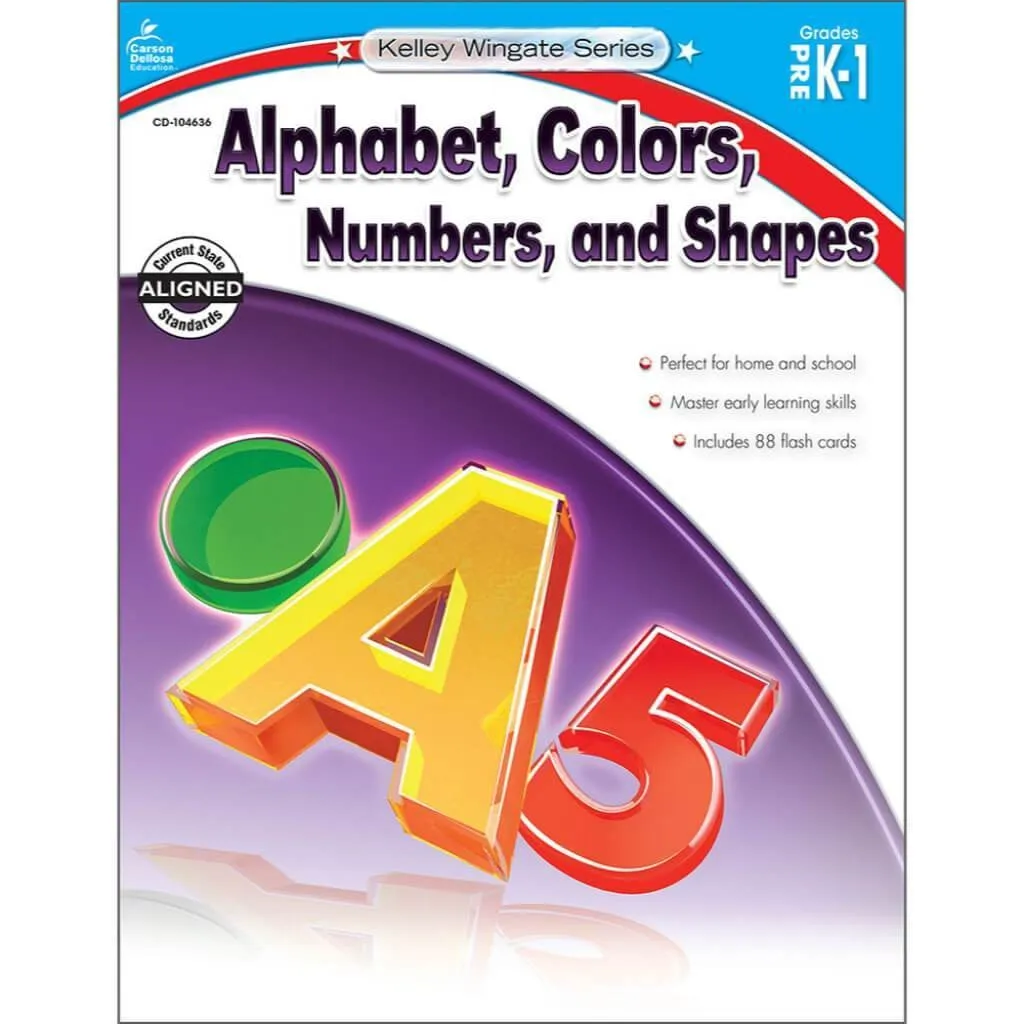 Alpha Color Num& Shape Workbook Gr. Pk-1