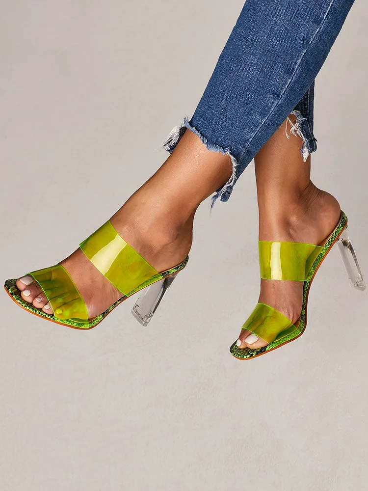 Amozae-Transparent Heel Sandals