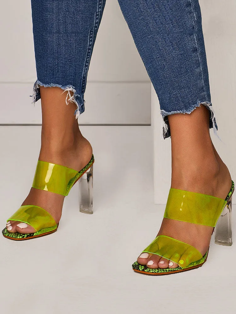 Amozae-Transparent Heel Sandals