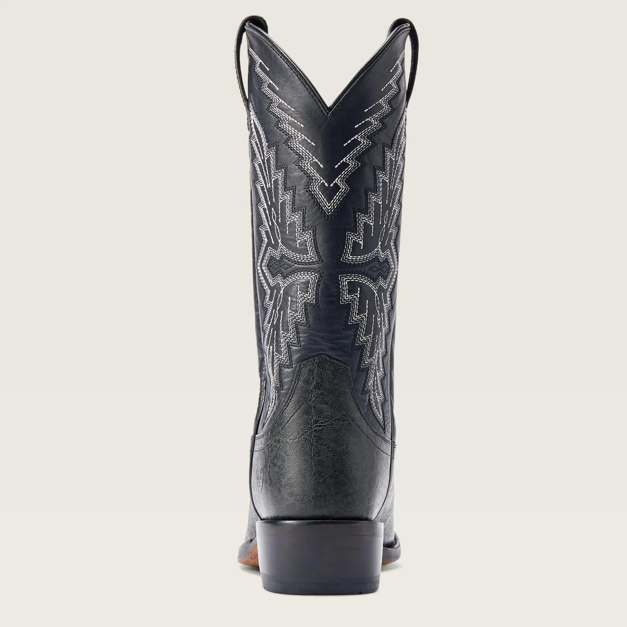 Ariat Men's Black Elephant Print Futurity Showman Blunt Toe Western Boots