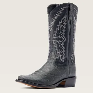 Ariat Men's Black Elephant Print Futurity Showman Blunt Toe Western Boots