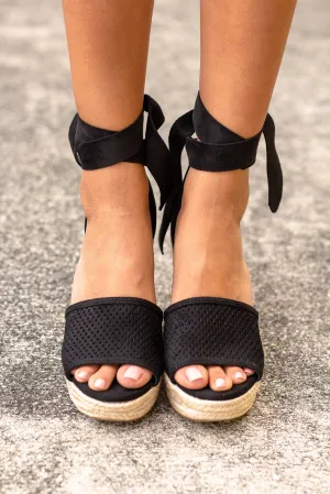 Black Tie Wedges
