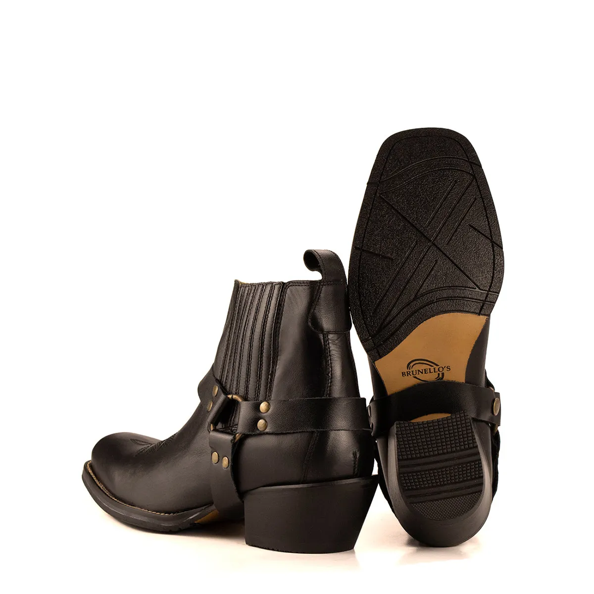 Brunello's Silverado Boot in Napa Black