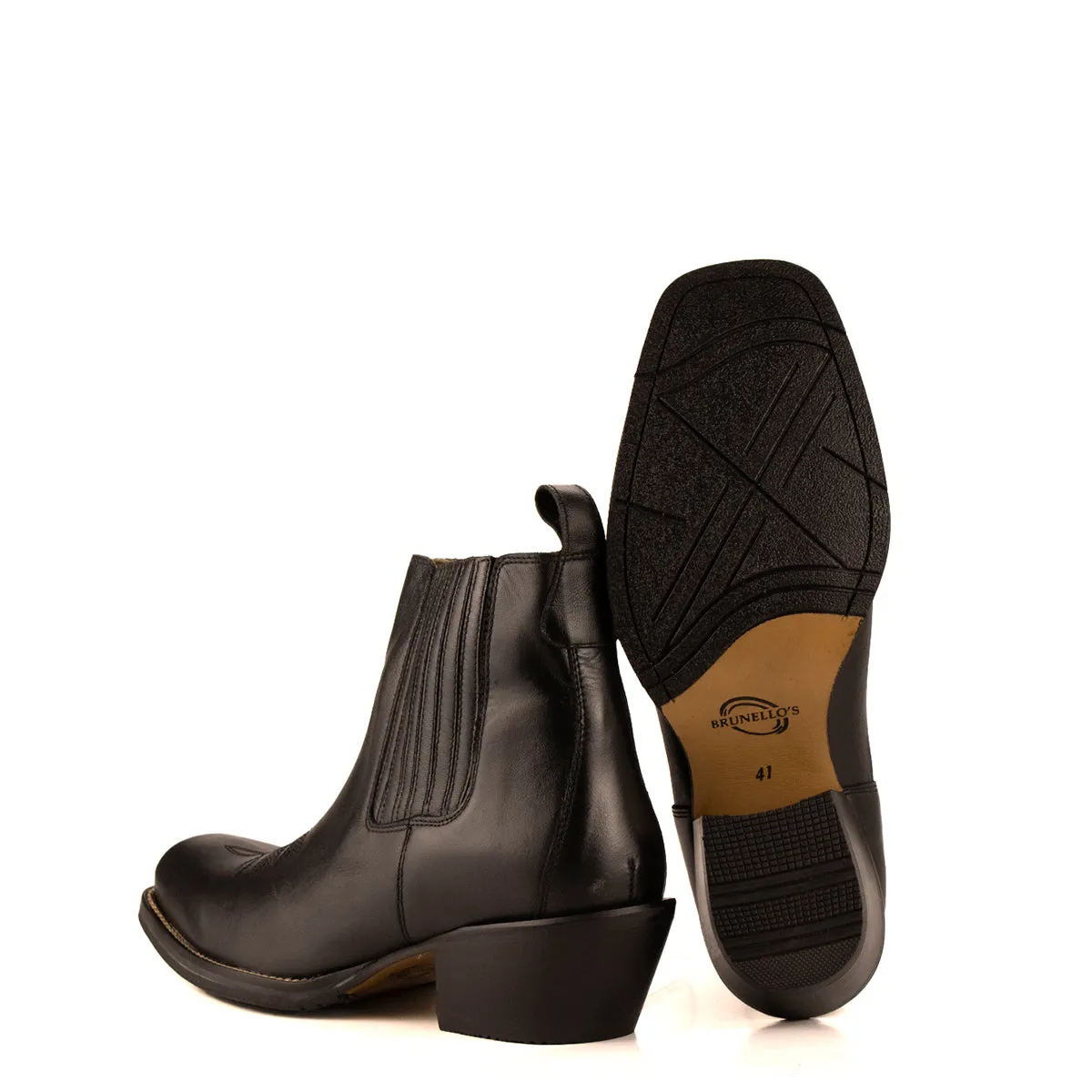 Brunello's Silverado Boot in Napa Black