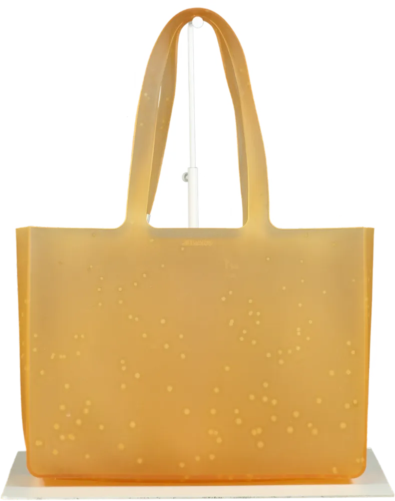 CHANEL Ltd.Edition Orange Logo Jelly Tote Beach Bag