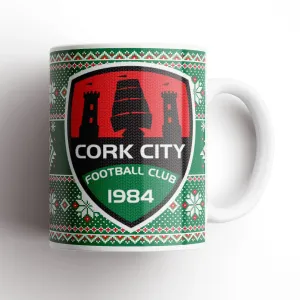 Cork City Christmas Knitted Mug