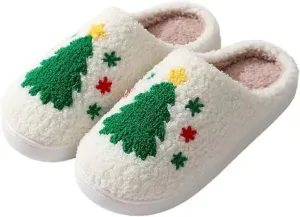 Cozy Furry Slippers for Women & Men, Bear Paw, Cat, Halloween, Christmas Designs, Warm Indoor Non-Slip Winter House Shoes