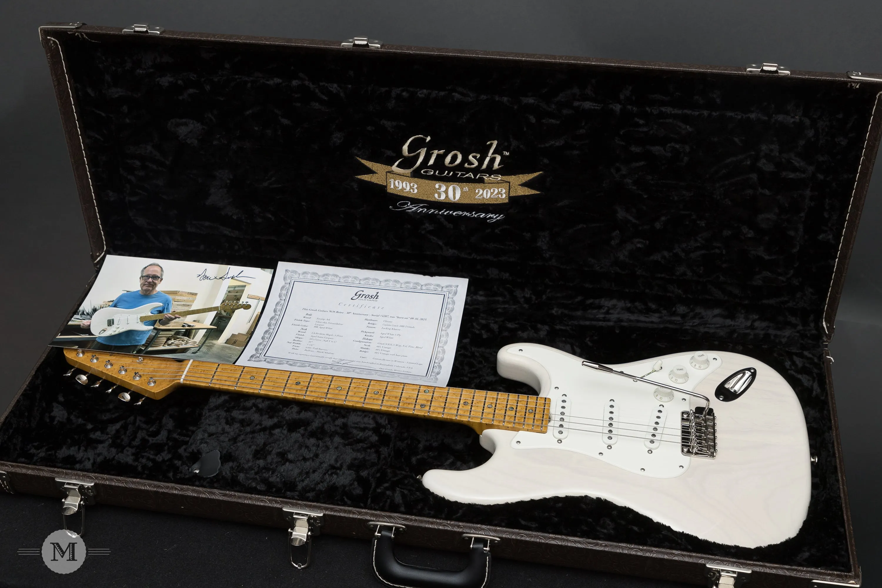 Don Grosh Electric Guitars - 30th Anniversary NOS Retro - Aged Mary Kay White - Used