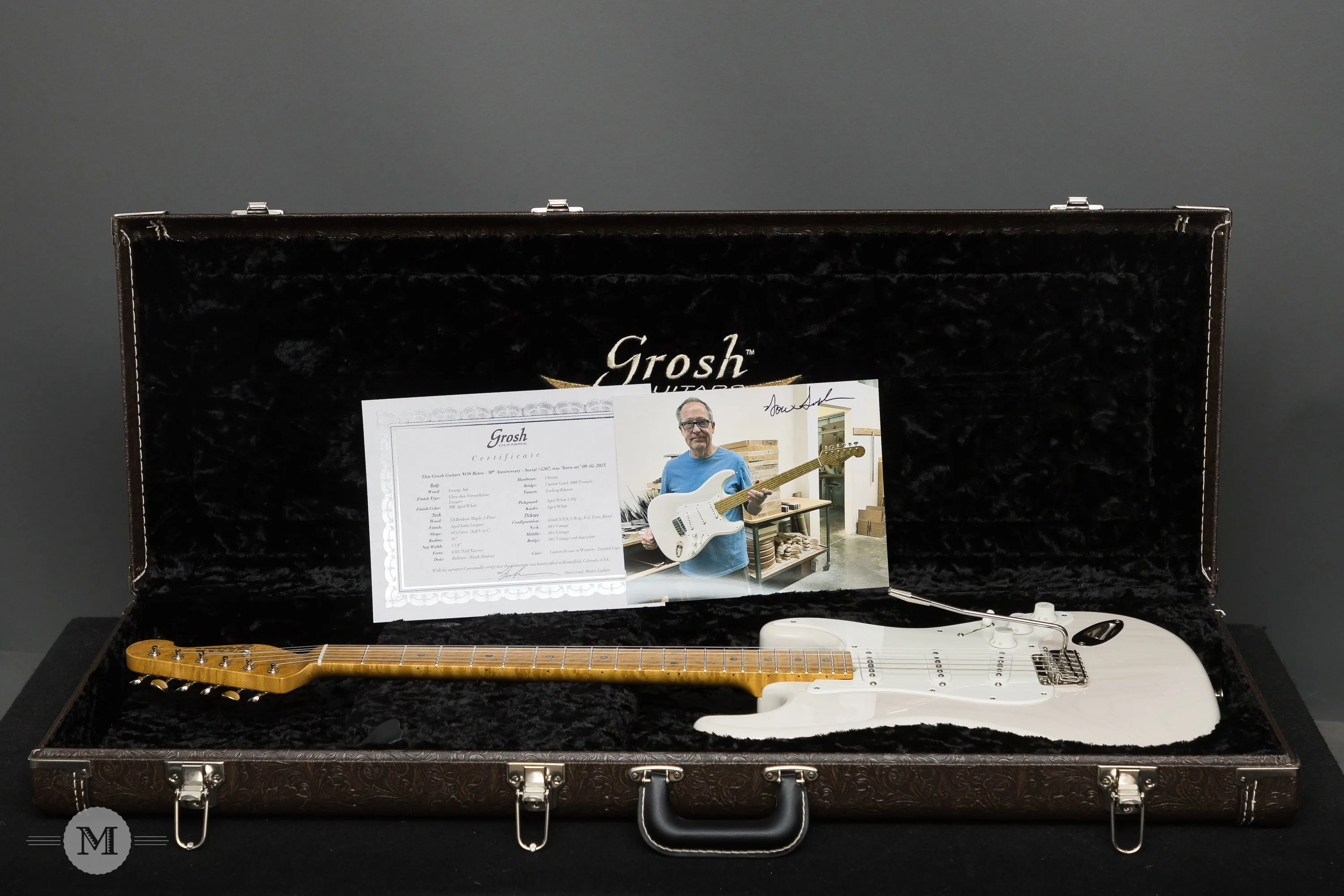 Don Grosh Electric Guitars - 30th Anniversary NOS Retro - Aged Mary Kay White - Used