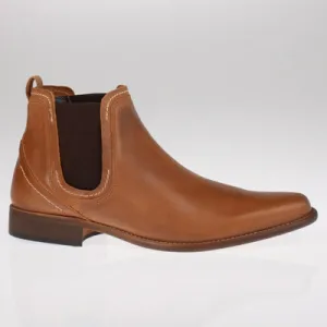 ESCAPE Austin Tan Leather Chelsea Boot