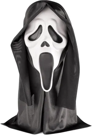 Ghost Face Mask With Shroud