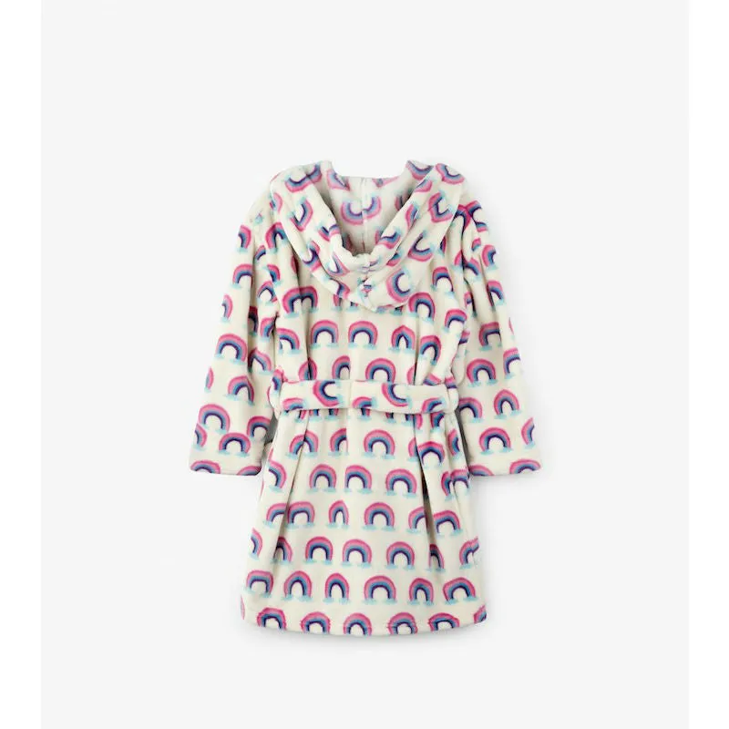 Hatley Pretty Rainbows Kids' Fleece Robe