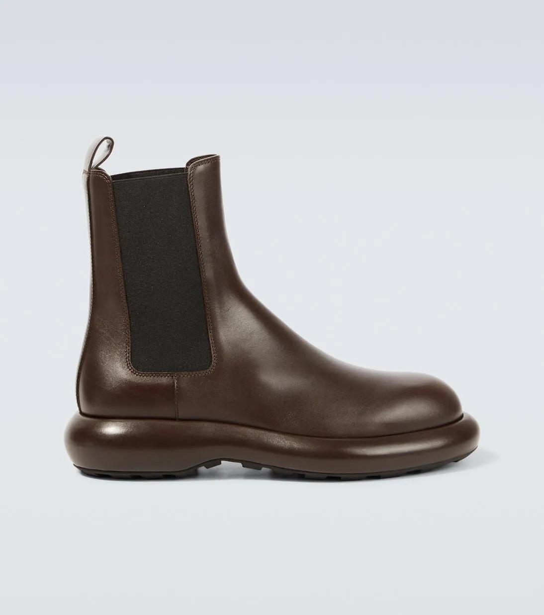 Jil Sander leather Chelsea boots, brown