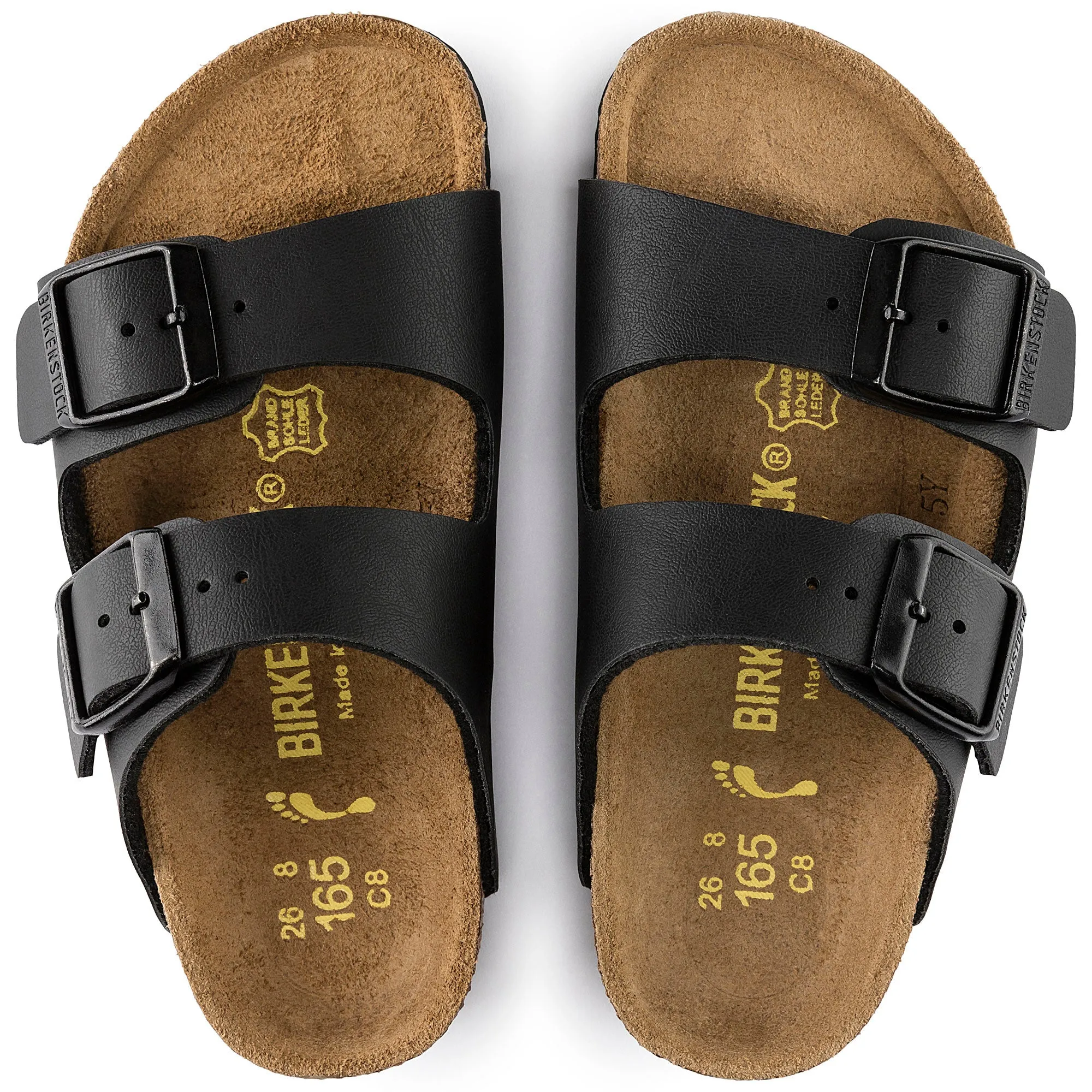Kid's Birkenstock Arizona Birko-Flor Color: Black (MEDIUM/NARROW WIDTH)