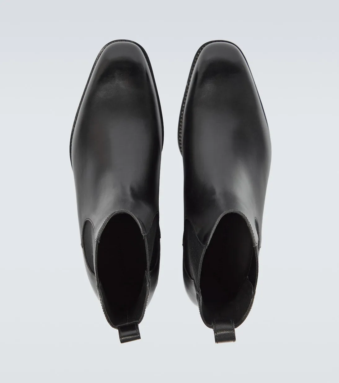 Leather Chelsea boots delsa Manolo Blahnik, black