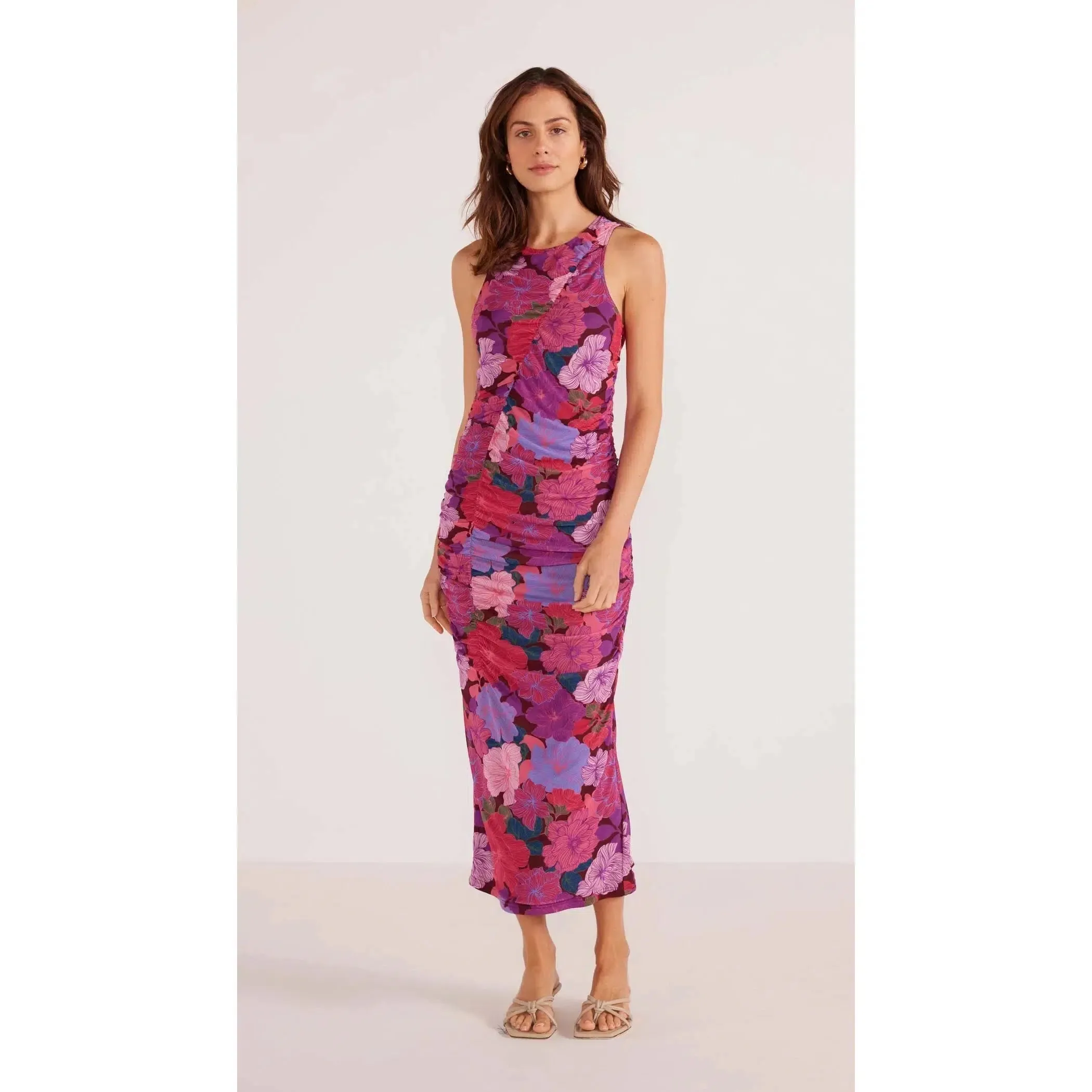 LEXIE MESH MIDI DRESS