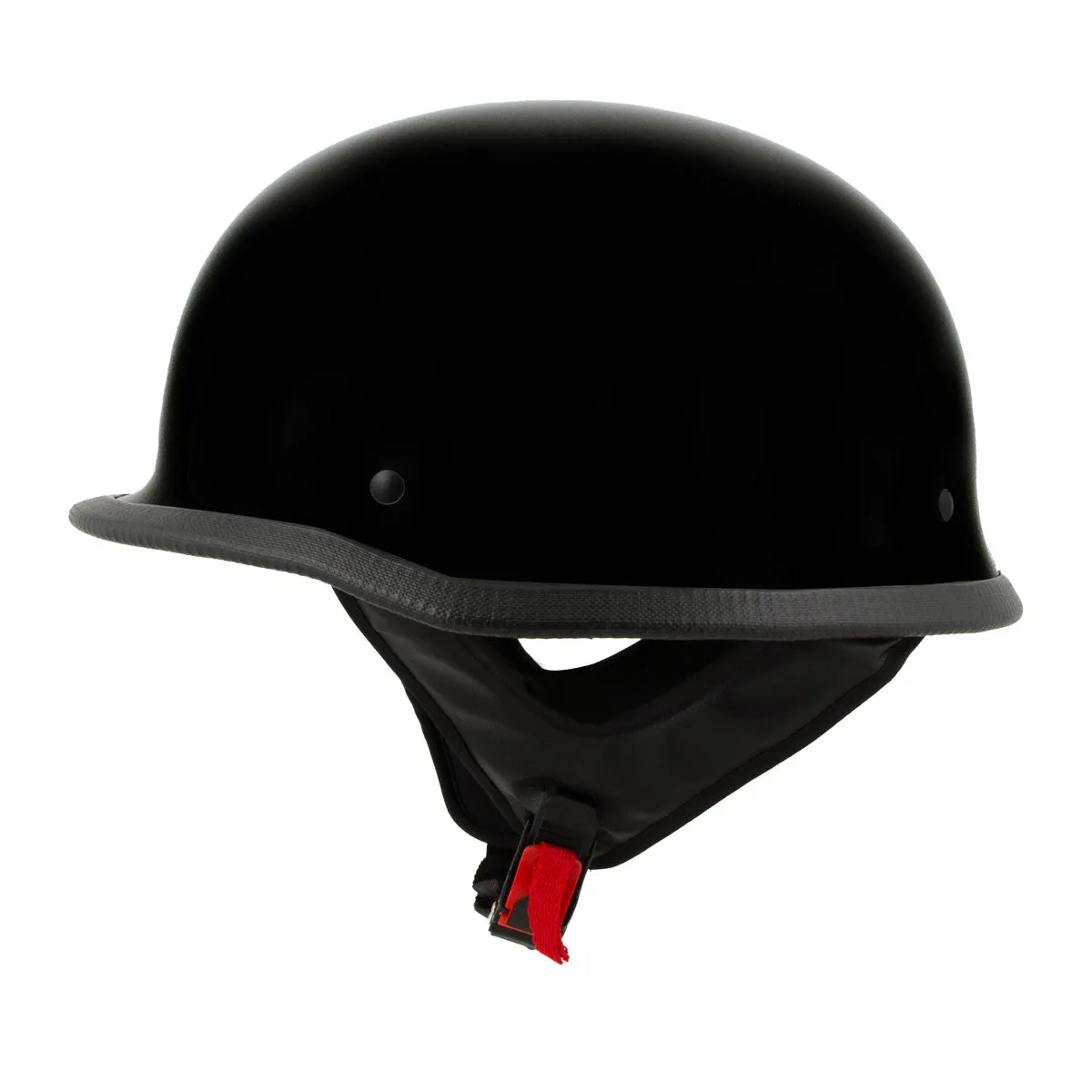 Milwaukee Helmets MPH9741DOT 'Motorrad' DOT German Style Gloss Black