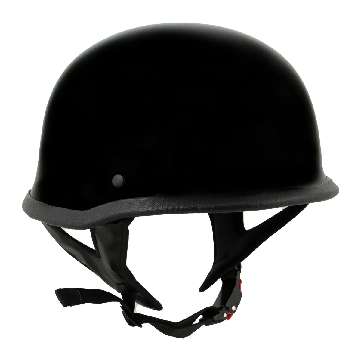 Milwaukee Helmets MPH9741DOT 'Motorrad' DOT German Style Gloss Black