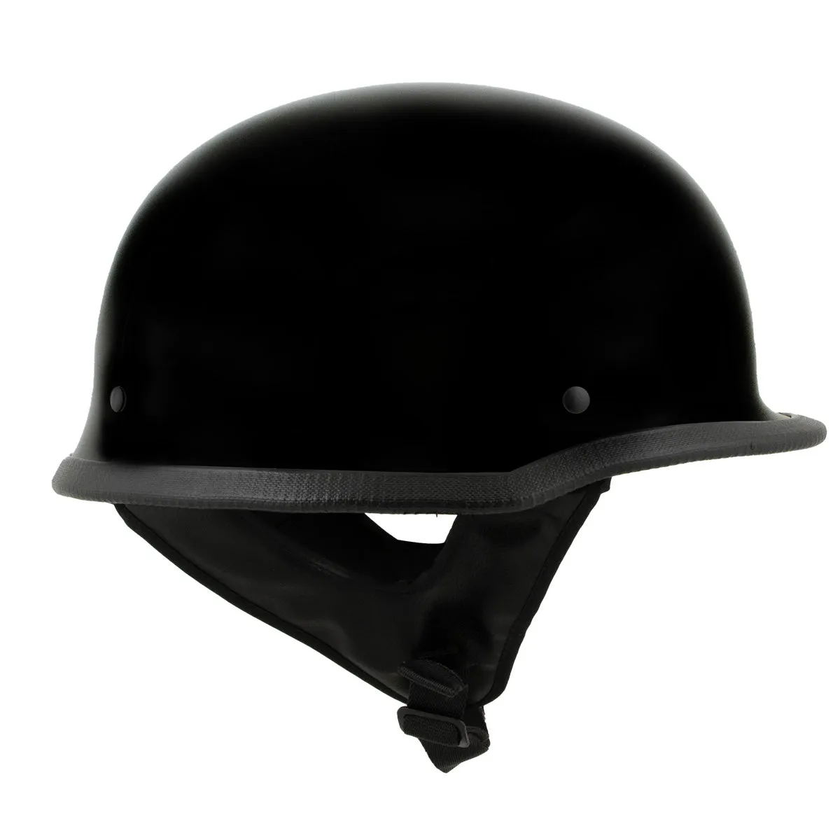 Milwaukee Helmets MPH9741DOT 'Motorrad' DOT German Style Gloss Black