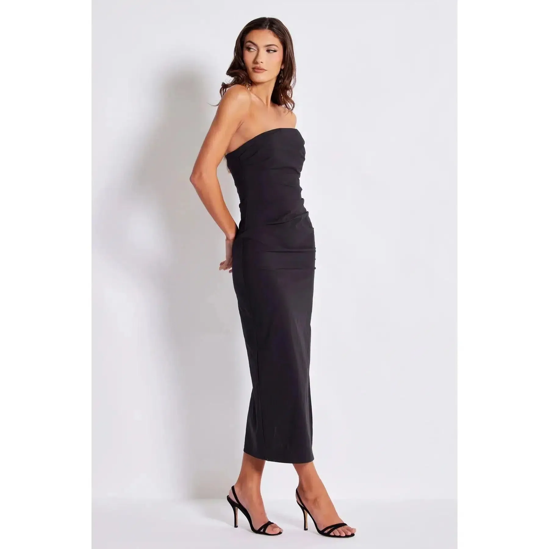 NAOMI STRAPLESS DRESS