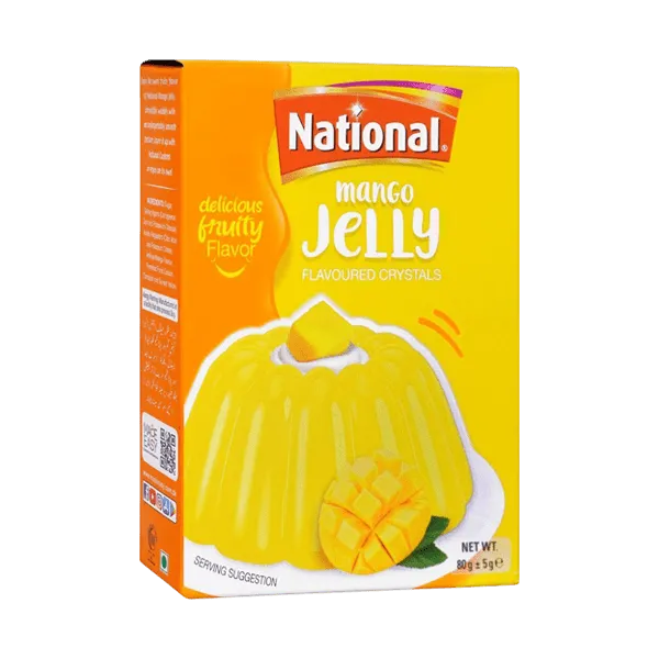 NATIONAL MANGO JELLY FLAVOURED CRYSTALS 80GM