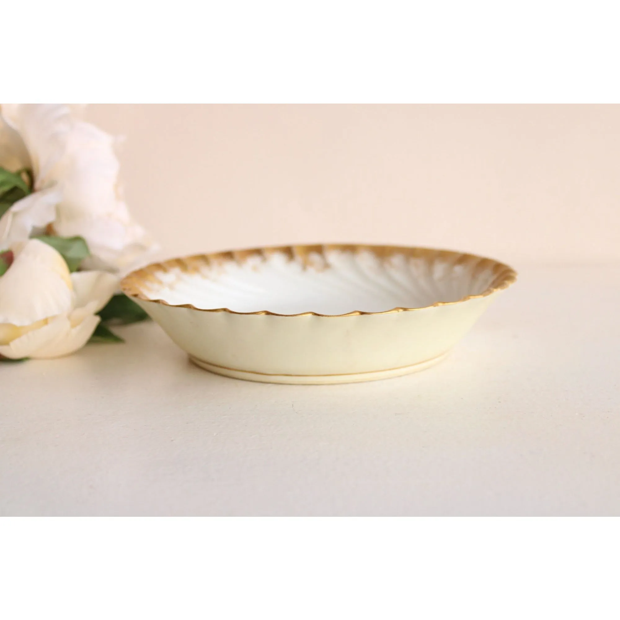 Reserved:  Antique 1887 Haviland Limoges H&Co Depose Floral Pattern Bowls