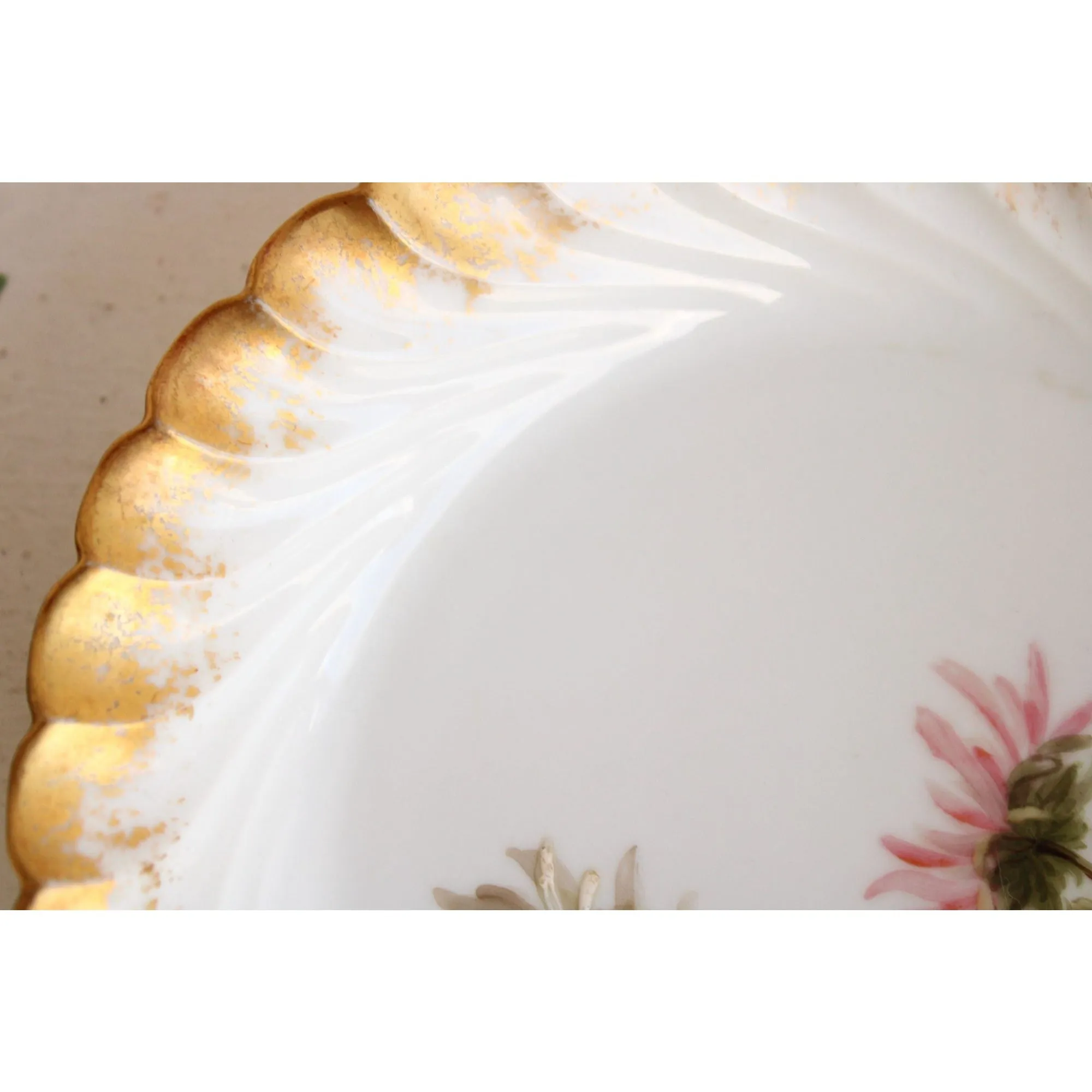 Reserved:  Antique 1887 Haviland Limoges H&Co Depose Floral Pattern Bowls