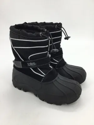 Totes Child Size 5 Youth Black Rain/Snow Boots